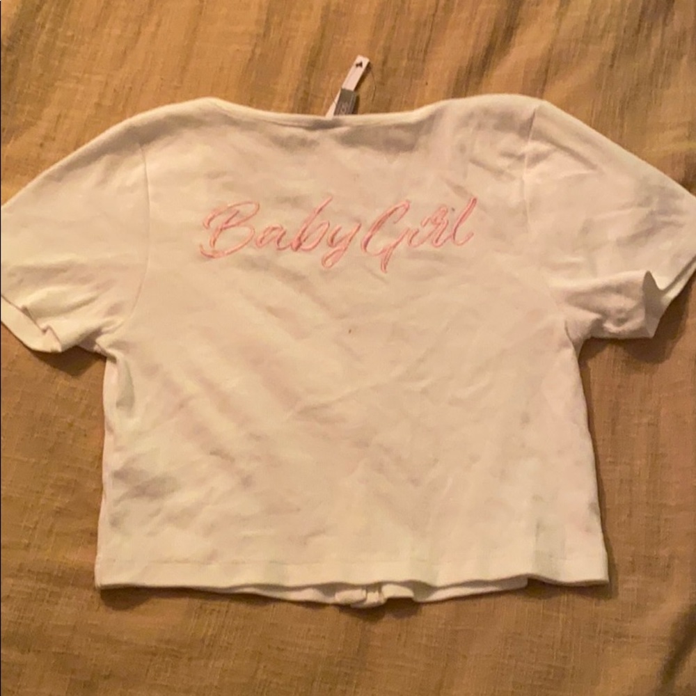 ASOS baby tee embroidered